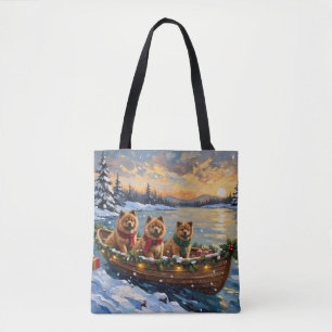 Chow Chow Kerstboot Vakantie Draagtas