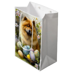 Chow Chow met Pasen Eieren Vakantie Medium Cadeauzakje