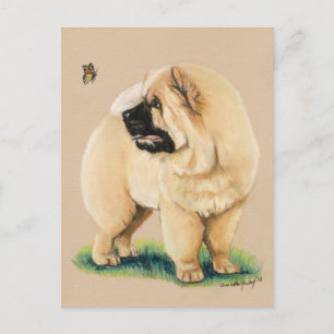 Chow Chow Original Dog Art Briefkaart