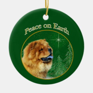Chow Chow Peace Keramisch Ornament