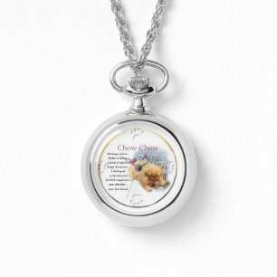 Chow Chow Puppy Art Gifts Horloge