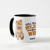 Chow Chow Puppy Dog Jij maakt Mijn Staart Wag Mok (Voorkant links)