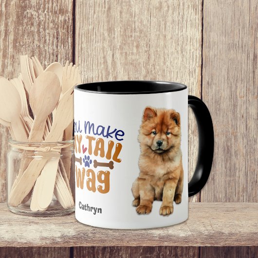 Chow Chow Puppy Dog Jij maakt Mijn Staart Wag Mok