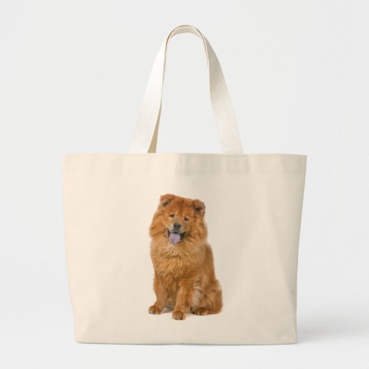 Chow Chow Puppy Dog Love Canvas Totebag Grote Tote Bag (Voorkant)