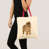 Chow Chow Puppy Dog Love Canvas Totebag Tote Bag (Voorkant (product))