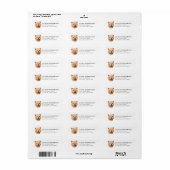Chow Chow Return Address Labels (Full Sheet)