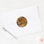 Chow Chow Ronde Sticker (Envelop)