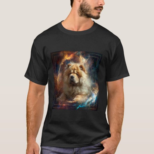 Chow Chow Ruimte T-shirt (Voorkant)