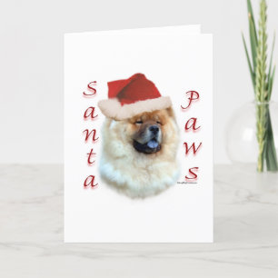 Chow Chow Santa Paws Feestdagen Kaart