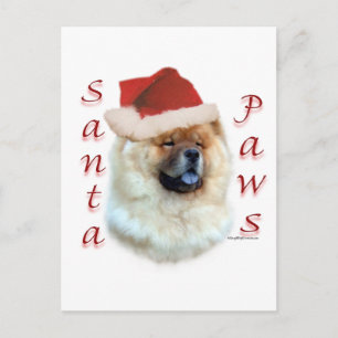 Chow Chow Santa Paws Feestdagenkaart