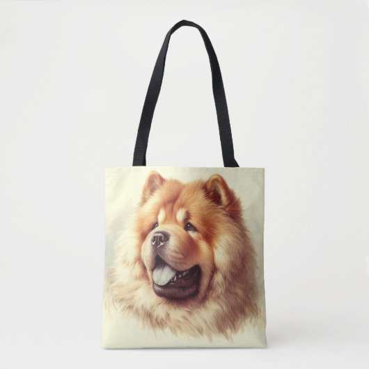 Chow-Chow Schilderen Draagtas (Voorkant)