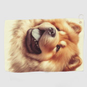 Chow-Chow Schilderen Golfhanddoek (Horizontaal)