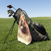 Chow-Chow Schilderen Golfhanddoek (Groen)