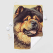 Chow-Chow Schilderen Golfhanddoek (Insitu)