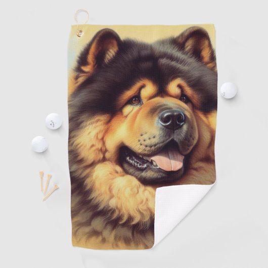 Chow-Chow Schilderen Golfhanddoek (Insitu)