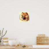Chow-Chow Schilderen Poster (Keuken)