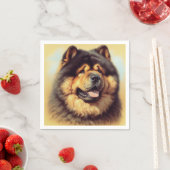 Chow-Chow Schilderen Servet (Insitu)