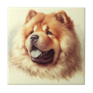 Chow-Chow Schilderen Tegeltje