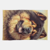  Chow-Chow Schilderen Theedoek (Horizontaal)