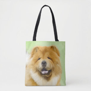 Chow Chow Schilderij - Mooie Originele Honden Kuns Draagtas