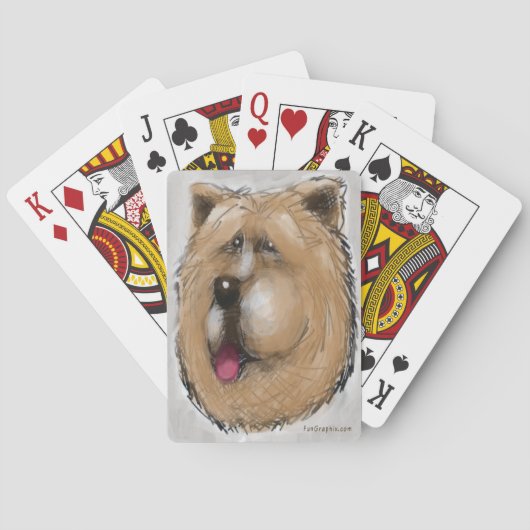 Chow Chow Speelkaarten (Achterkant)