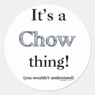 Chow Chow Thing Ronde Sticker