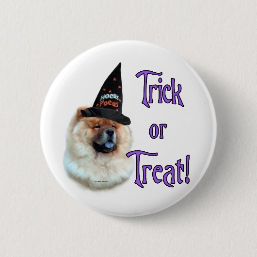 Chow Chow Trick Ronde Button 5,7 Cm (Voorkant)