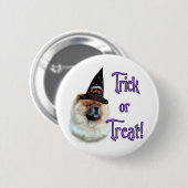 Chow Chow Trick Ronde Button 5,7 Cm (Voorkant /achterkant)