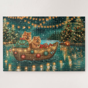 Chow Christmas Feestelijke reis Legpuzzel