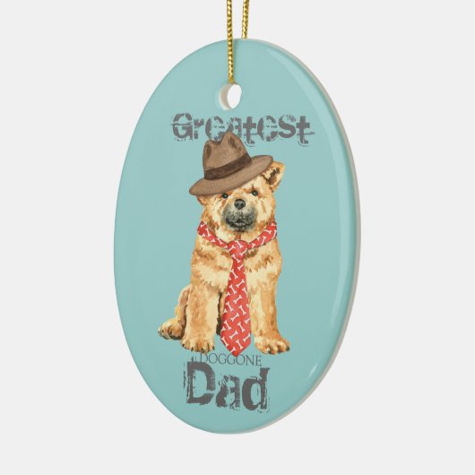Chow Dad Ceramic Ornament (Links)