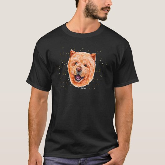 Chow Dogs Portrait 4 Pet Chow Dog Pet Owner T-shirt (Voorkant)