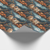 Chow Halloween Spooky Cadeaupapier (Hoek)