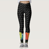 CHOW LINE 6 waterverf stikt leggings (Voorkant)