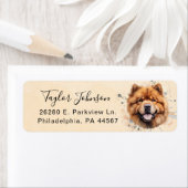 Chow Return-adreslabel Etiket (Insitu)