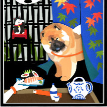 CHOW SUSHI Furoshiki tissu d'emballage ou bandana