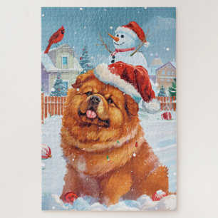 Chow Winter Wonderland Kerstvreugde Legpuzzel