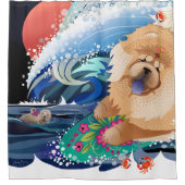 CHOWABUNGA - Chow - rideau de douche ou spectacle (Devant)