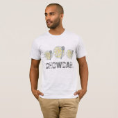 CHOWDAH New England Clam Chowder Soup Bowl Foodie T-shirt (Voorkant volledig)