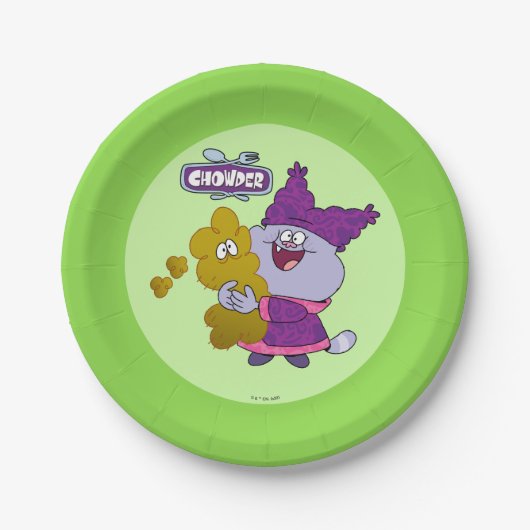 Chowder en Kimchi Papieren Bordje (Voorkant)