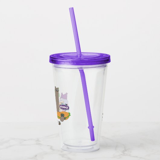 Chowder en Shnitzel Acryl Drinkbeker (Links)