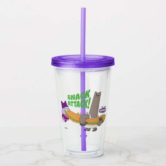 Chowder en Shnitzel Acryl Drinkbeker (Voorkant)