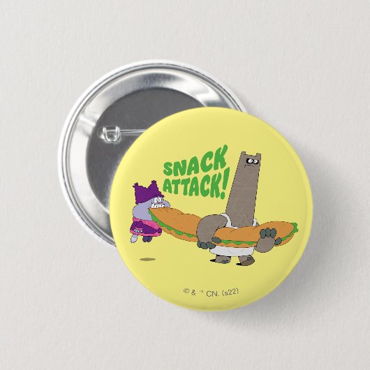 Chowder en Shnitzel Ronde Button 5,7 Cm (Voorkant /achterkant)