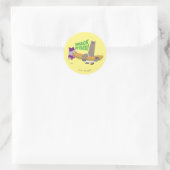 Chowder en Shnitzel Ronde Sticker (Tas)