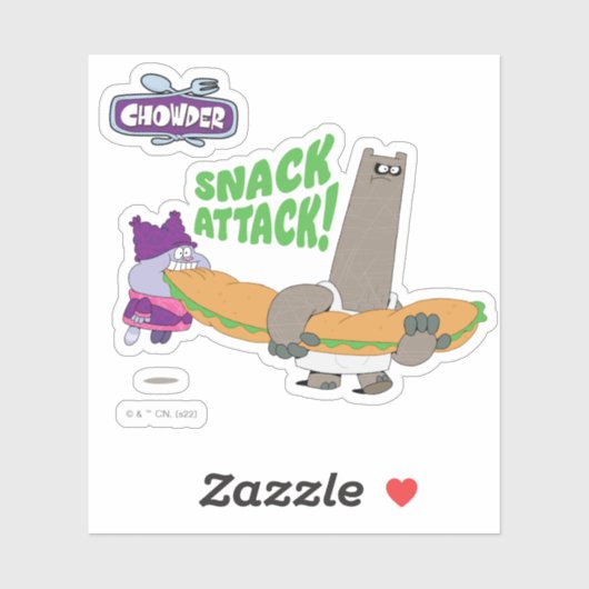 Chowder en Shnitzel Sticker (Vel)