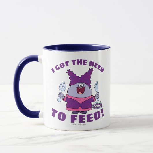 Chowder met vork en mes mok (Links)