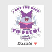 Chowder met vork en mes sticker (Vel)
