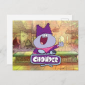 Chowder Waving Briefkaart (Voorkant / Achterkant)