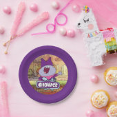 Chowder Waving Papieren Bordje (Feest)