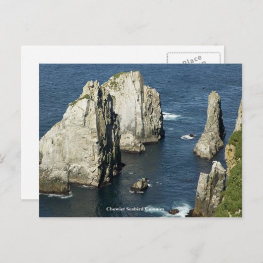 Chowiet Seabird Colonies, Alaska Briefkaart (Voorkant / Achterkant)