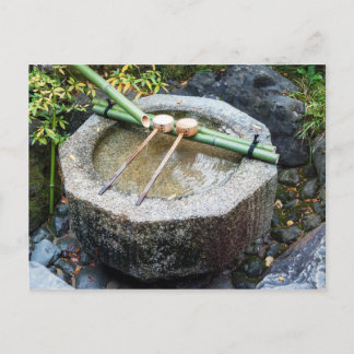 Chōzubachi in de Ginkaku-ji tempel Briefkaart